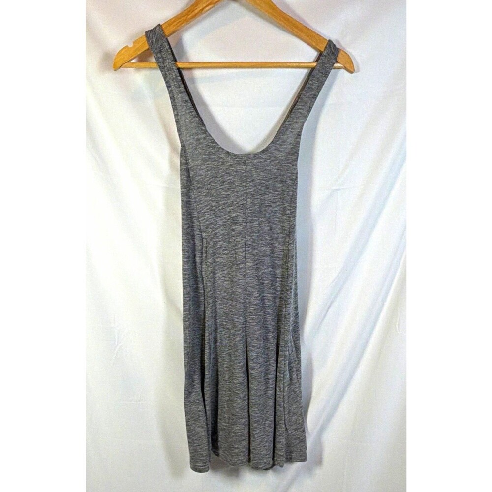 Bench Women's Gray Solid Sleeveless Scoop Neck Tank Dress Knee Length Size Small
